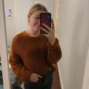 American Eagle Orange Sweater